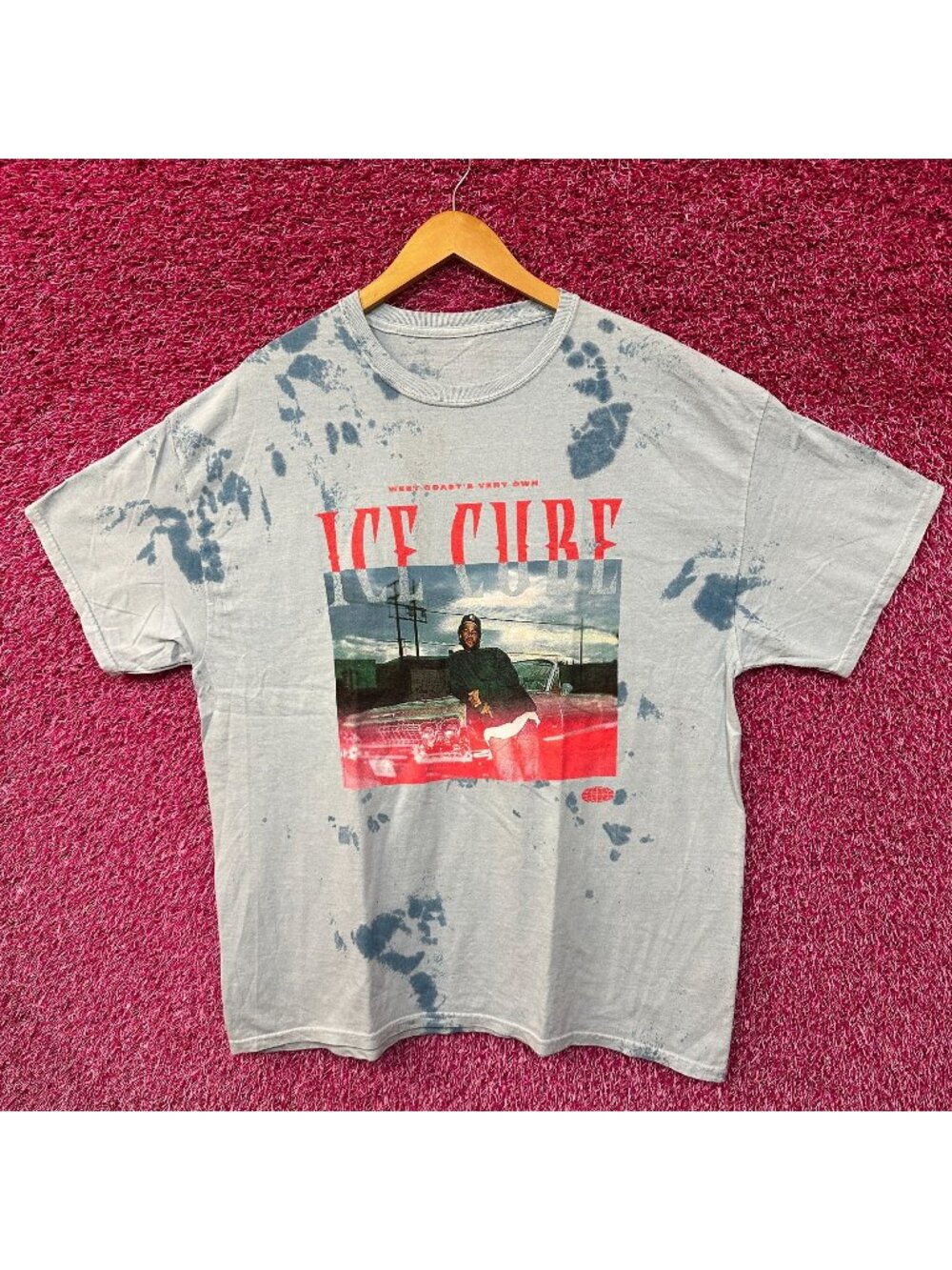 Ice Cube West Coast Very Own oversized Tie dye Tshirt size Large